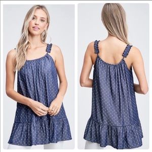 🎉 HP 🎉 Paper moon Angelina Ruffle Hem Top